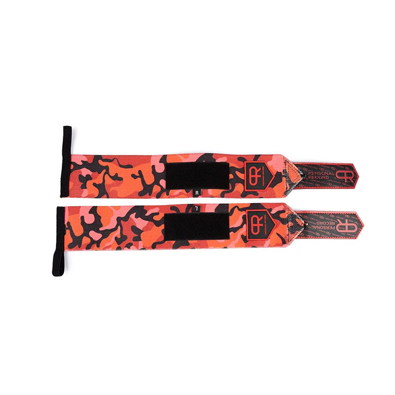 1 Pair Camouflage Weightlifting Wrist Strap for Gym Fitness Wrist Wraps for Wrist Support