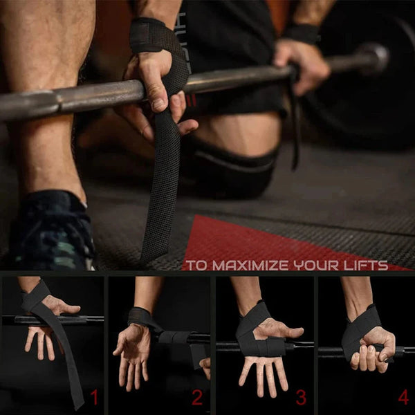 AlphaLift - Weightlifting, Non-slip Wrist Bands